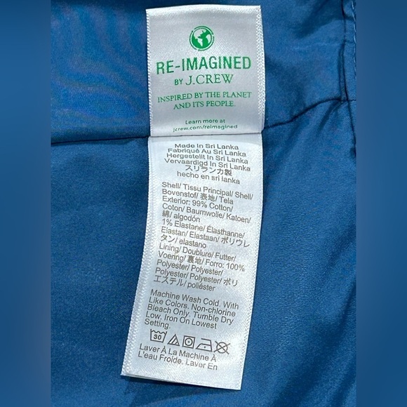 J. Crew Blue Button-Front Mini Skirt - Picture 10 of 13